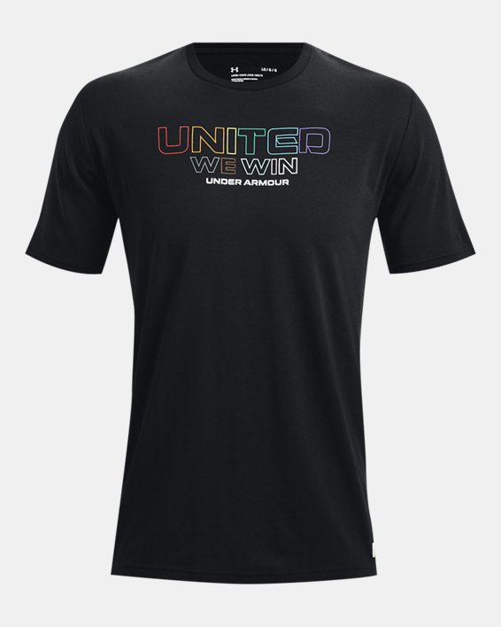 Men's UA Pride United We Win Short Sleeve, Black, pdpMainDesktop image number 4